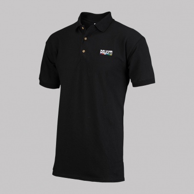 DELKIM Black Polo Shirt Size XL