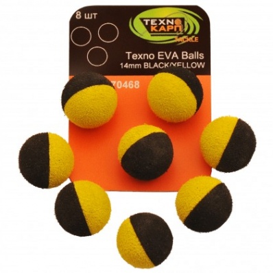 TEXNO KARP Eva Balls 14mm black/yellow