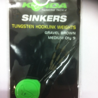 KORDA Sinkers Medium Gravel Brown 9pcs