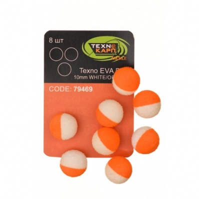 TEXNOKARP Eva Balls 10mm White/Orange