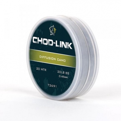 NASH TACKLE Chod-Link Diffusion Camo 0.45mm-20lb 20m