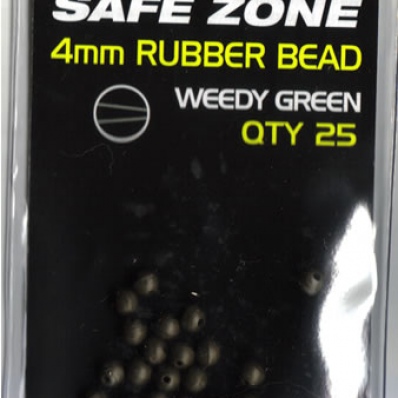 KORDA Safe Zone 4mm Rubber Bead Weedy Green