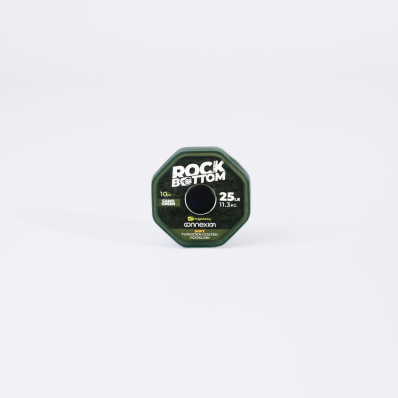 RIDGE MONKEY Connexion Rock Bottom Tungsten Soft Coated Hooklink Camo Green 25lb