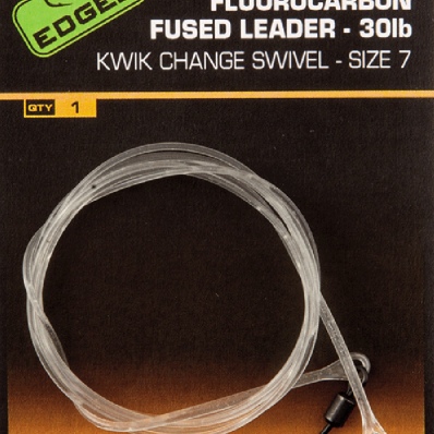 Fluorocarbon Fused Leader 30lb - fox 