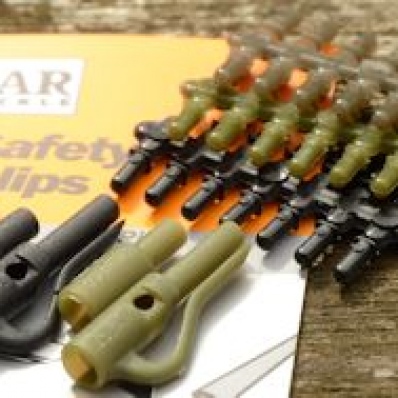 SOLAR TACKLE 10 x  Safety Lead Clips Brown