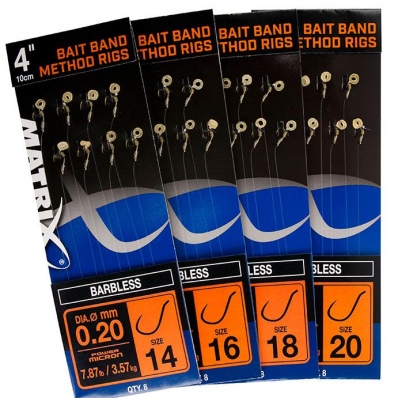 MATRIX  4” Bait Band Method Rigs Size 14