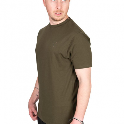 Fox Khaki Fox Head Logo T-Shirt