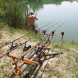 SALAMANDER Salamander Fish 3.0 Rod Pod  4-5 Rods  Black/Orange Joints