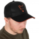 Fox Collection Baseball Cap Black & Orange