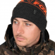 Fox Collection Beanie Hat - Black & Orange