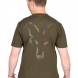 Fox Khaki Fox Head Logo T-Shirt